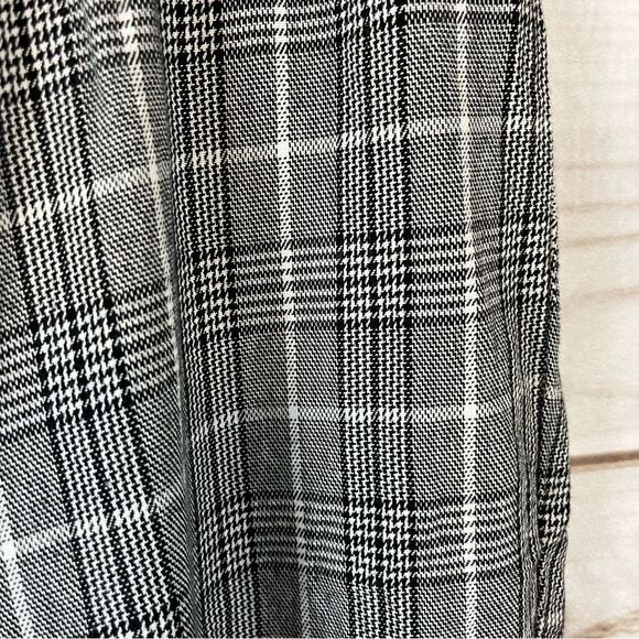 NWOT Sky & Sparrow Women’s Black & White Plaid Dress Pants Elastic Waist Small - Picture 3 of 9